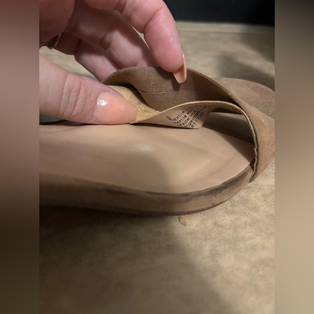 Target Tan Textile Flats - Picture 3 of 7